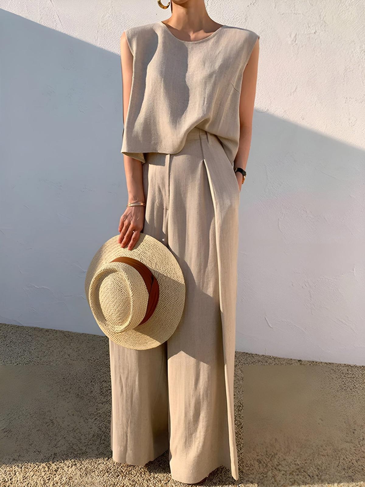 Linen Blend Co-ord Set