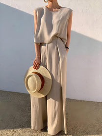 Linen Blend Co-ord Set
