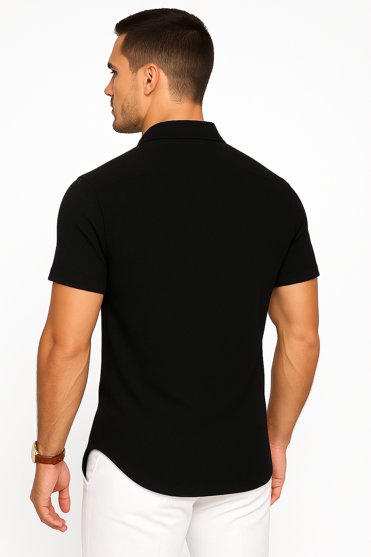 Linen-Blend Shirt