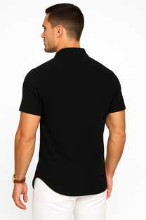 Linen-Blend Shirt