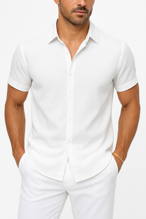 Linen-Blend Shirt