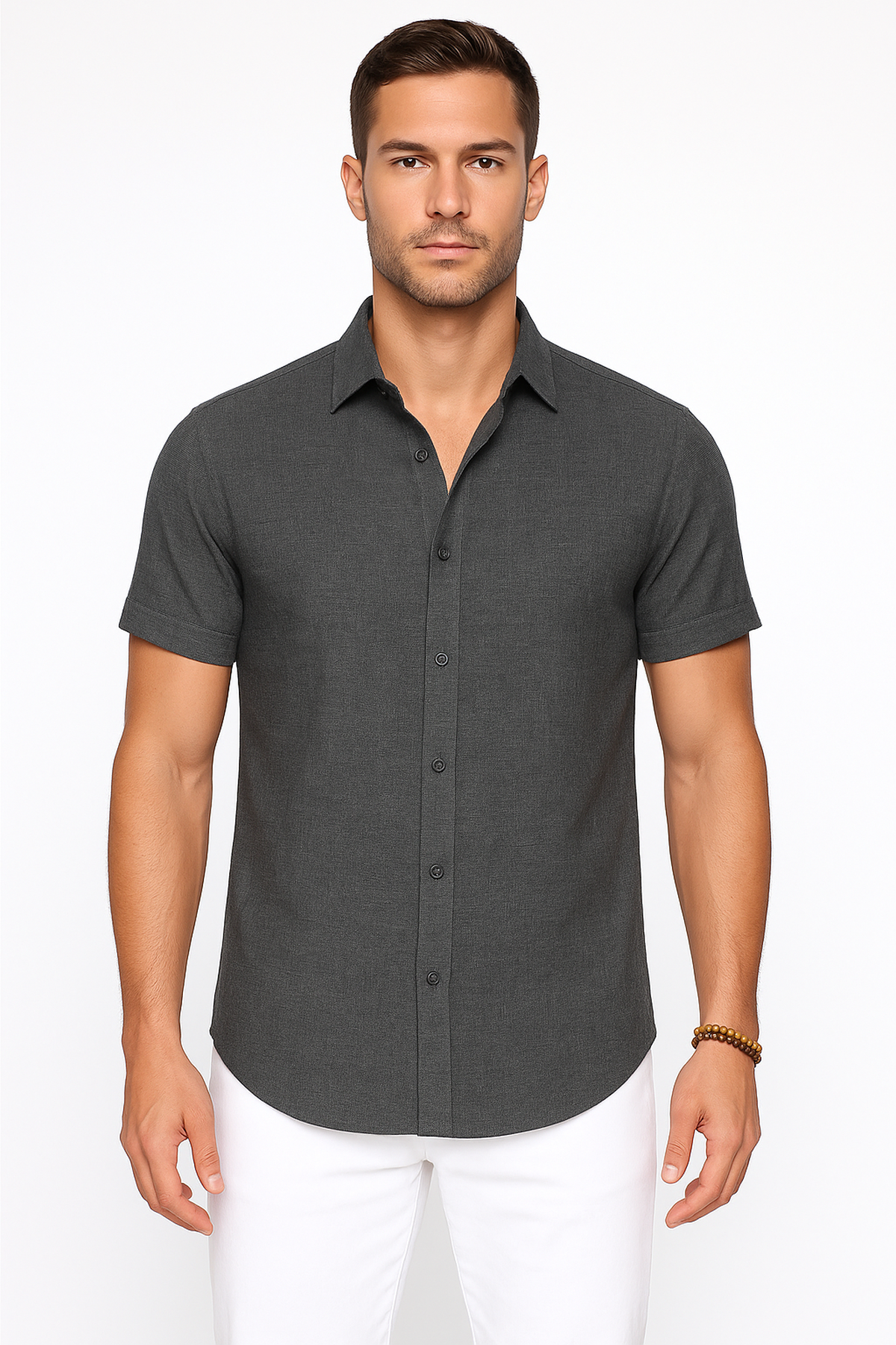 Linen-Blend Shirt