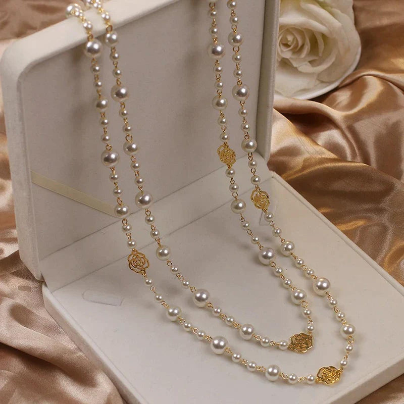Long Freshwater Pearl Necklace Adjustable Length