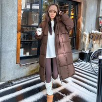 Long Hooded Winter Parka Jacket