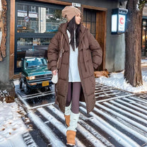 Long Hooded Winter Parka Jacket