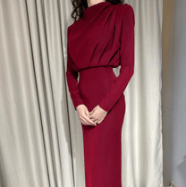 Long-Sleeve Spring Dress