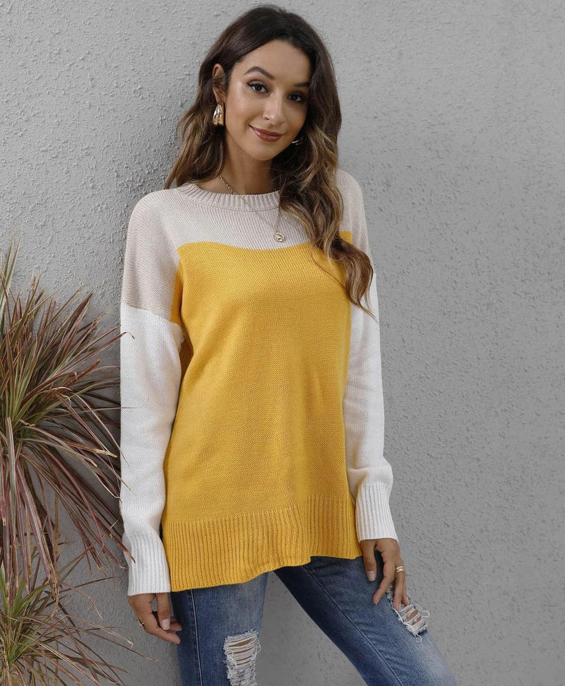 Long Sleeve V-Neck Sweater for Women