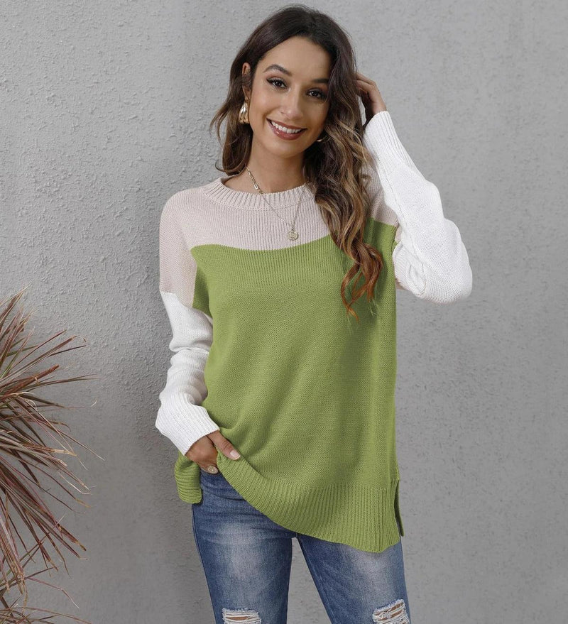 Long Sleeve V-Neck Sweater for Women