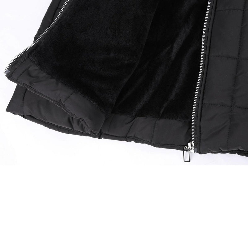 Long Winter Coat With Fleece Lining And Hood