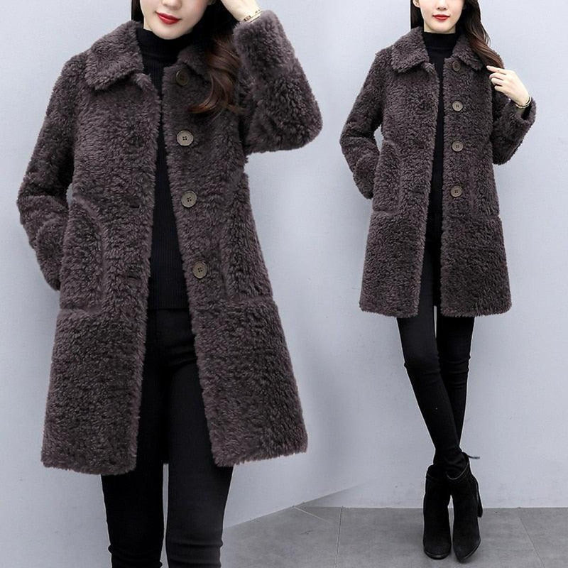Long Women&#39;s Jacket For Cold Weather