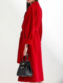 Long Women&#39;s Jacket With Elegant Design