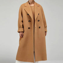 Long Women&#39;s Jacket With Elegant Design