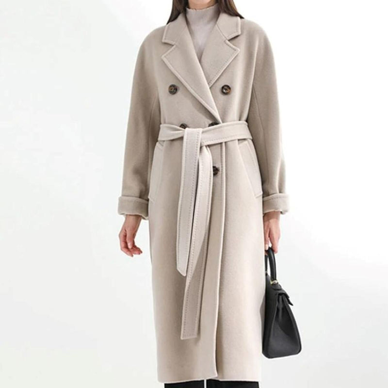 Long Women&#39;s Jacket With Elegant Design