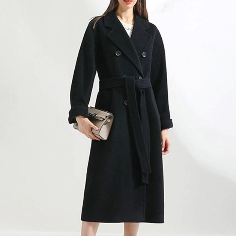 Long Women&#39;s Jacket With Elegant Design