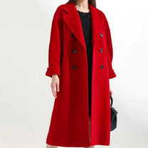 Long Women&#39;s Jacket With Elegant Design