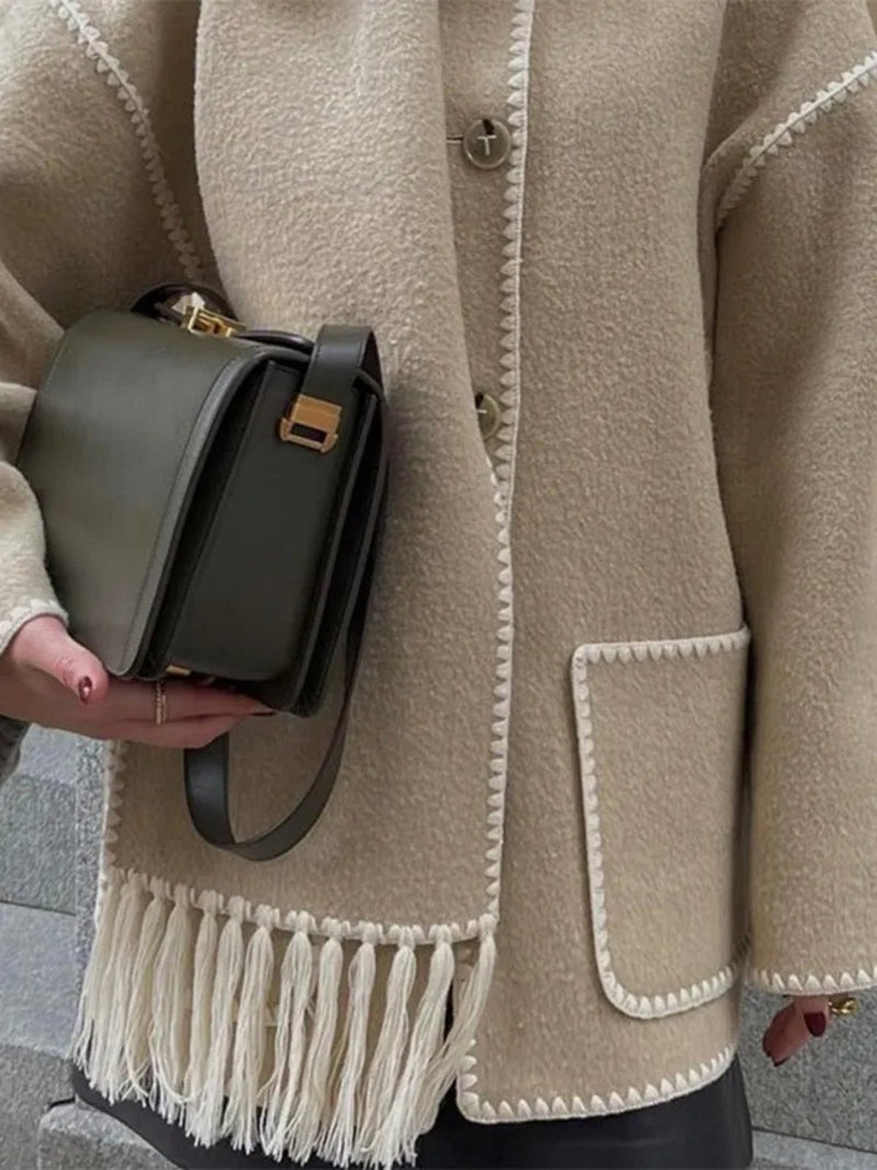 Long Wool Coat For Women - Elegant Autumn Outerwear