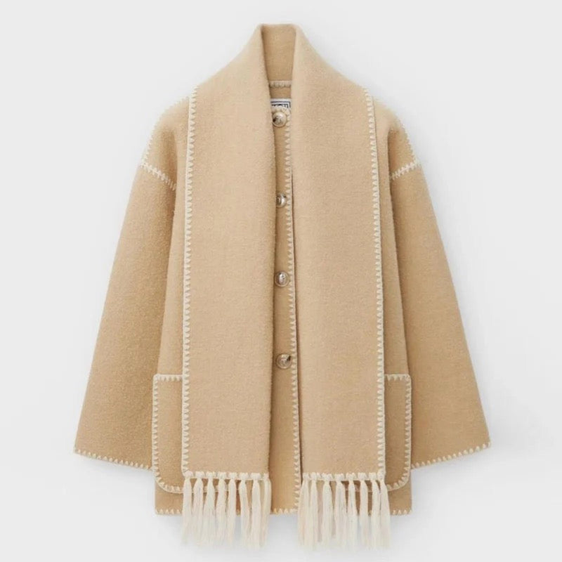 Long Wool Coat For Women - Elegant Autumn Outerwear