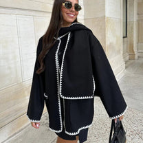Long Wool Coat For Women - Elegant Autumn Outerwear