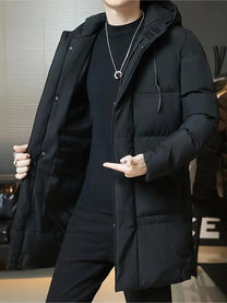 Longline Quilted Insulated Puffer Jacket