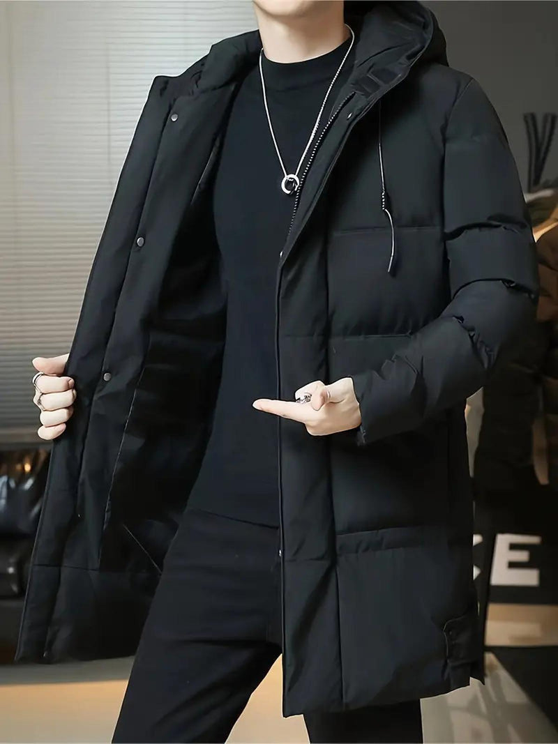 Longline Quilted Insulated Puffer Jacket