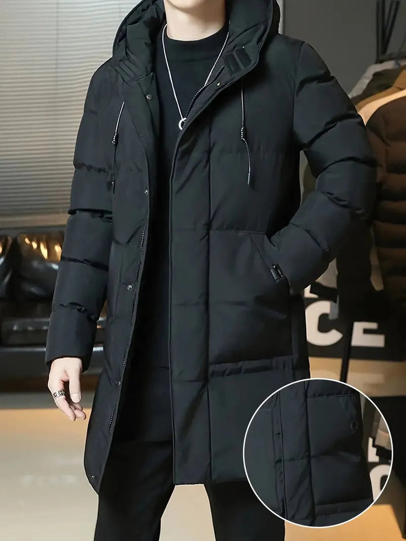 Longline Quilted Insulated Puffer Jacket