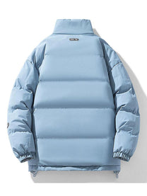 Loose Fit Insulated Puffer Jacket With Stand-Up Collar