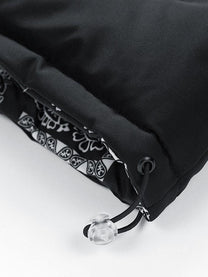Loose Fit Insulated Puffer Jacket With Stand-Up Collar