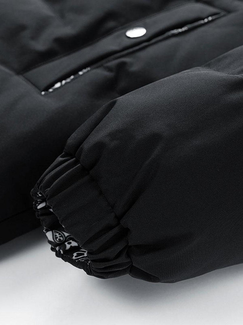 Loose Fit Insulated Puffer Jacket With Stand-Up Collar