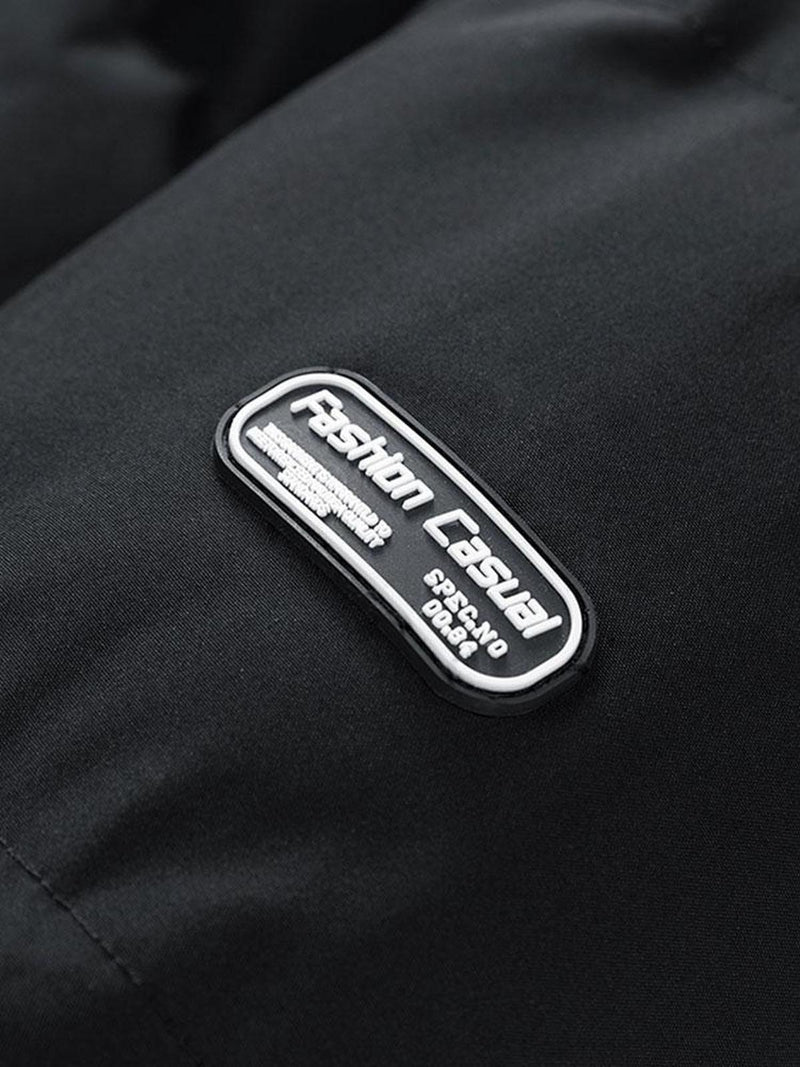 Loose Fit Insulated Puffer Jacket With Stand-Up Collar