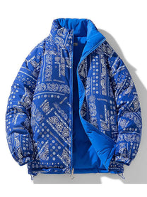 Loose Fit Insulated Puffer Jacket With Stand-Up Collar