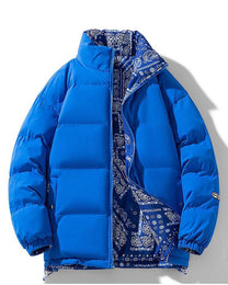 Loose Fit Insulated Puffer Jacket With Stand-Up Collar
