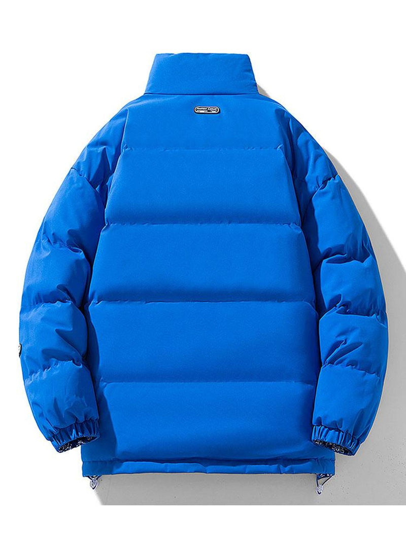 Loose Fit Insulated Puffer Jacket With Stand-Up Collar