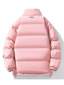 Loose Fit Insulated Puffer Jacket With Stand-Up Collar
