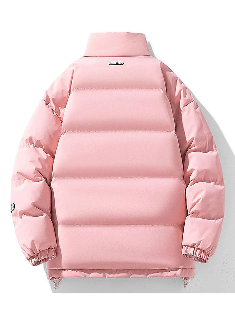 Loose Fit Insulated Puffer Jacket With Stand-Up Collar