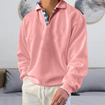 Loose Fit V-Neck Casual Sweatshirt