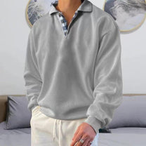 Loose Fit V-Neck Casual Sweatshirt