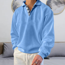 Loose Fit V-Neck Casual Sweatshirt