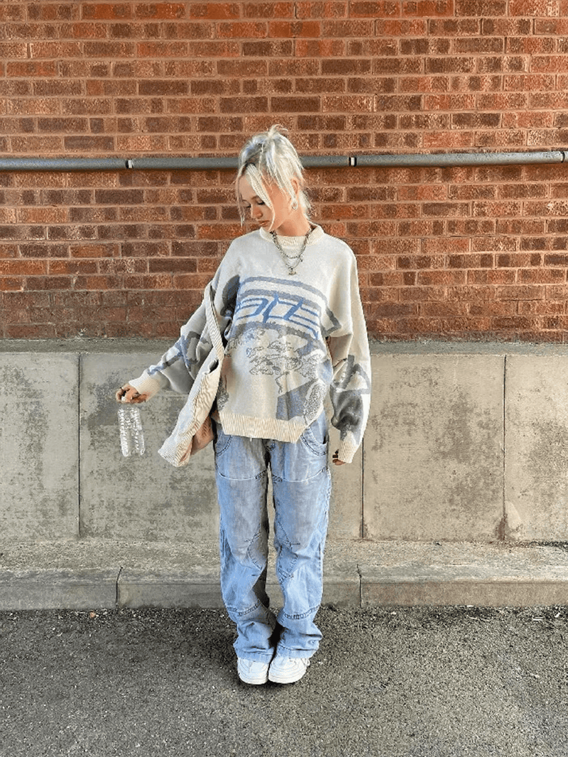 Loose Fit Y2K Sweater