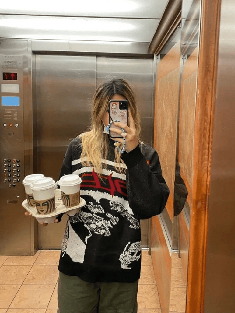 Loose Fit Y2K Sweater