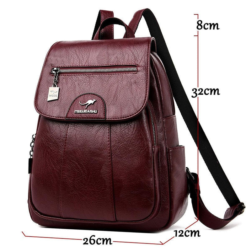 Luxurious Leather Women&#39;s Backpack