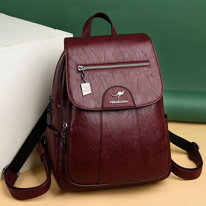 Luxurious Leather Women&#39;s Backpack