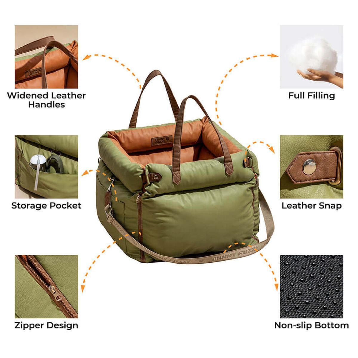 Luxury Dog Car Seat With Safety Belt