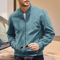 Luxury Soft-Touch Full-Zip Casual Jacket