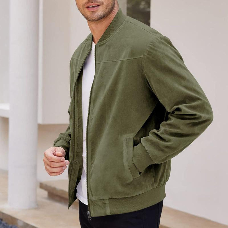 Luxury Soft-Touch Full-Zip Casual Jacket
