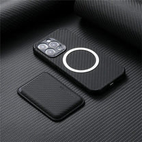 MagSafe-Compatible Carbon Fiber Phone Case With Wallet