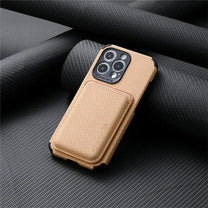 MagSafe-Compatible Carbon Fiber Phone Case With Wallet
