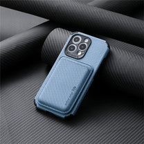 MagSafe-Compatible Carbon Fiber Phone Case With Wallet