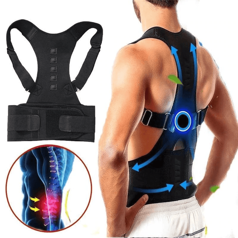 Magnetic Back Brace For Posture Correction And Comfort