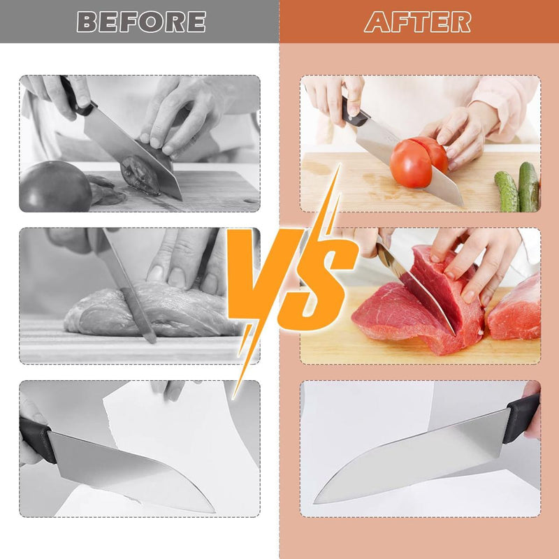 Manual Diamond Rolling Knife Sharpener With Magnetic Angle Support