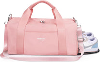 Medium Waterproof Sports Bag With PU Leather Handles And Shoe Compartment
